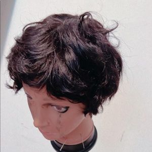 Human hair pixie cut wig